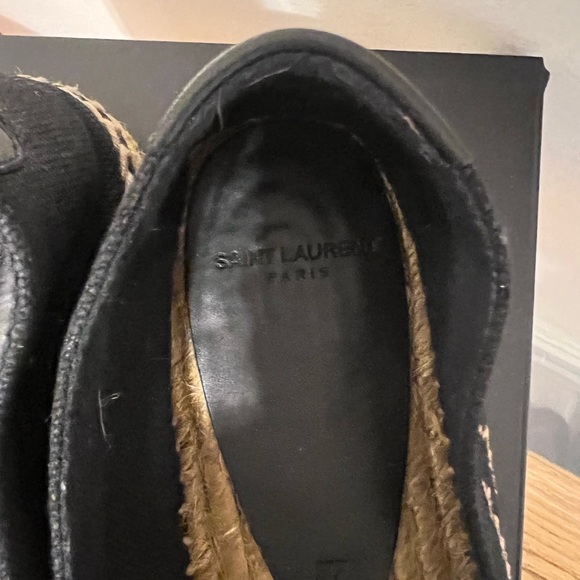 SAINT LAURENT EMBROIDERED ESPADRILLES IN CANVAS - Picture 3 of 7